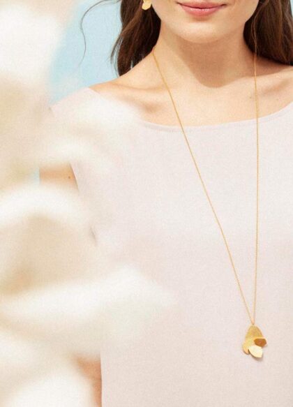 January Birthstone - Heart-Embryo Necklace